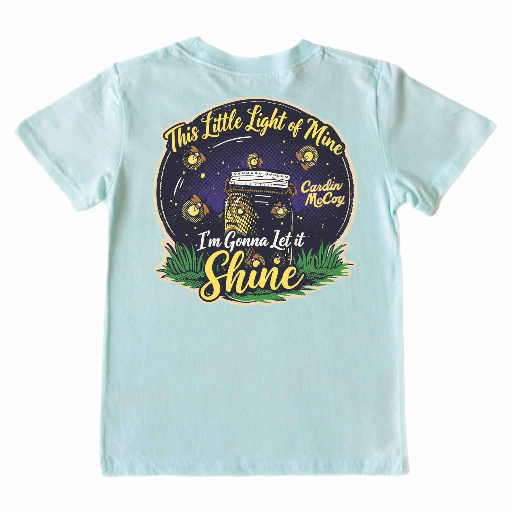 Kids' Let it Shine Short-Sleeve Tee Short Sleeve T-Shirt Cardin McCoy Blue Mint XXS (2/3) Pocket