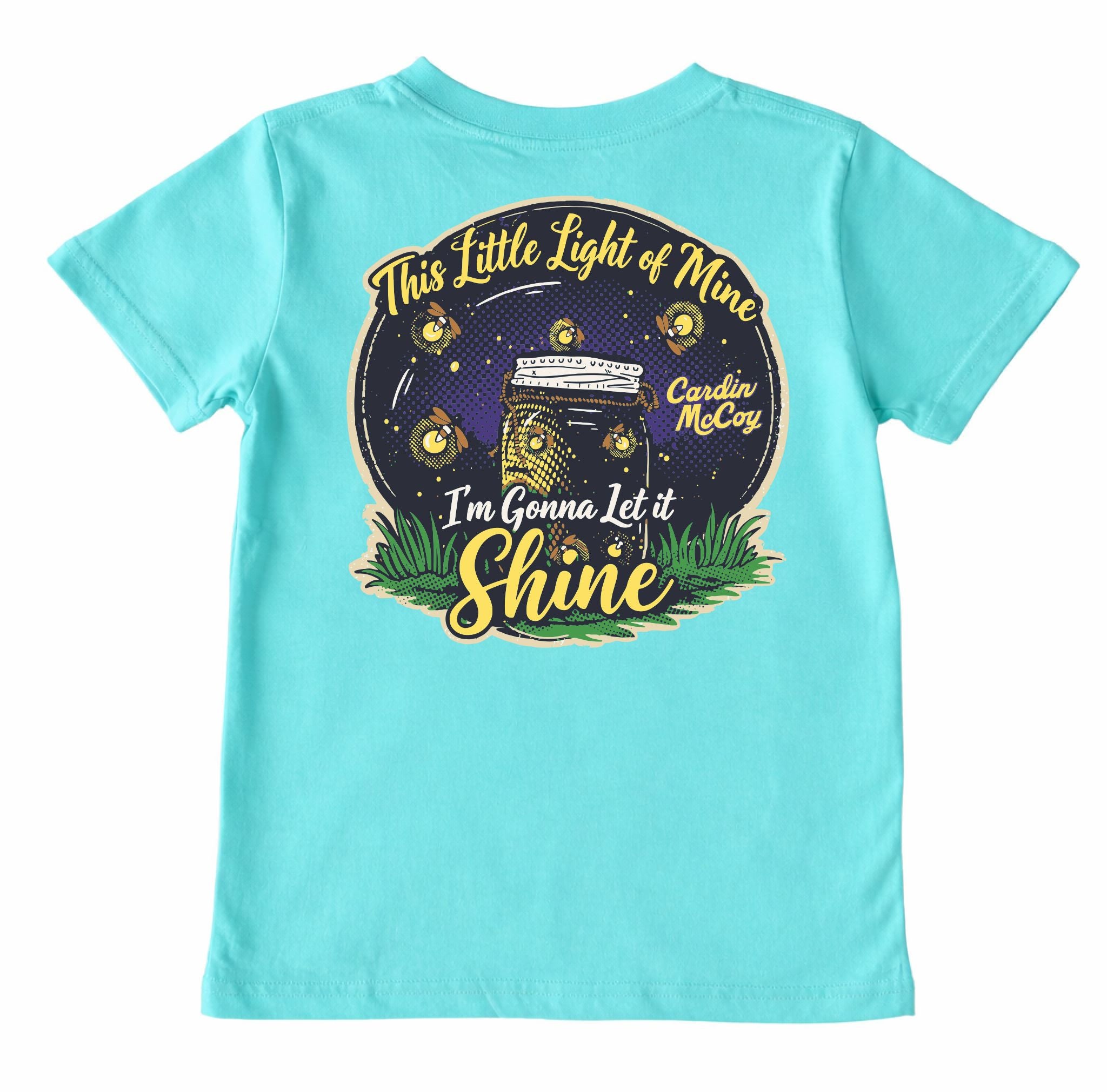 Kids' Let it Shine Short-Sleeve Tee Short Sleeve T-Shirt Cardin McCoy Teal XXS (2/3) Pocket