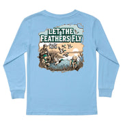 Kids' Let the Feathers Fly Long-Sleeve Tee Long Sleeve T-Shirt Cardin McCoy Light Blue XXS (2/3) Pocket