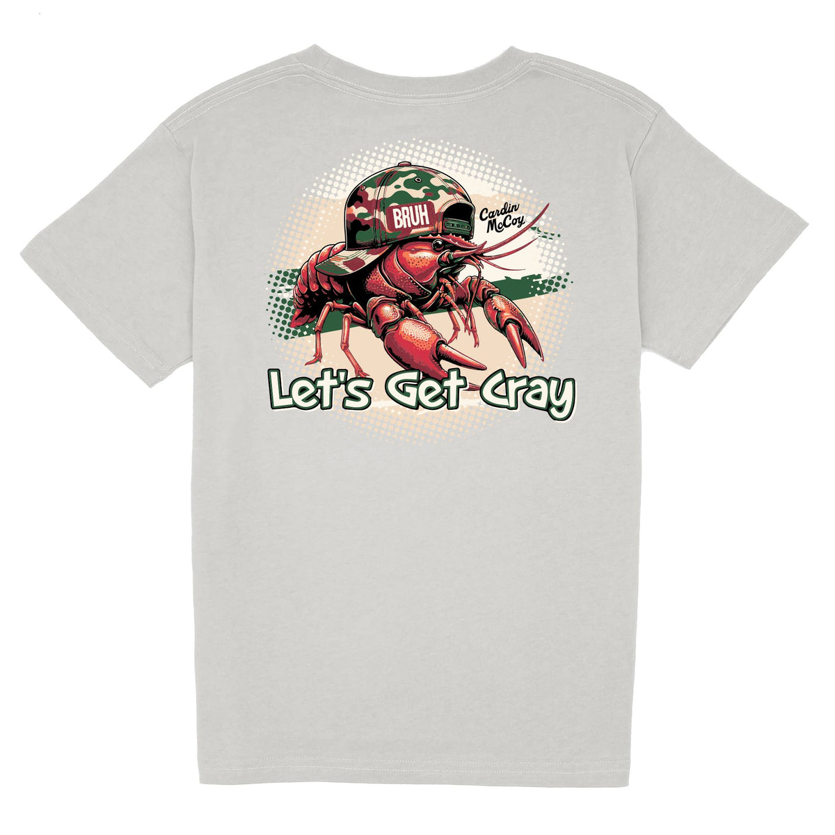 Kids' Let's Get Cray Short Sleeve Pocket Tee Short Sleeve T-Shirt Cardin McCoy Ice Gray XXS (2/3) Pocket