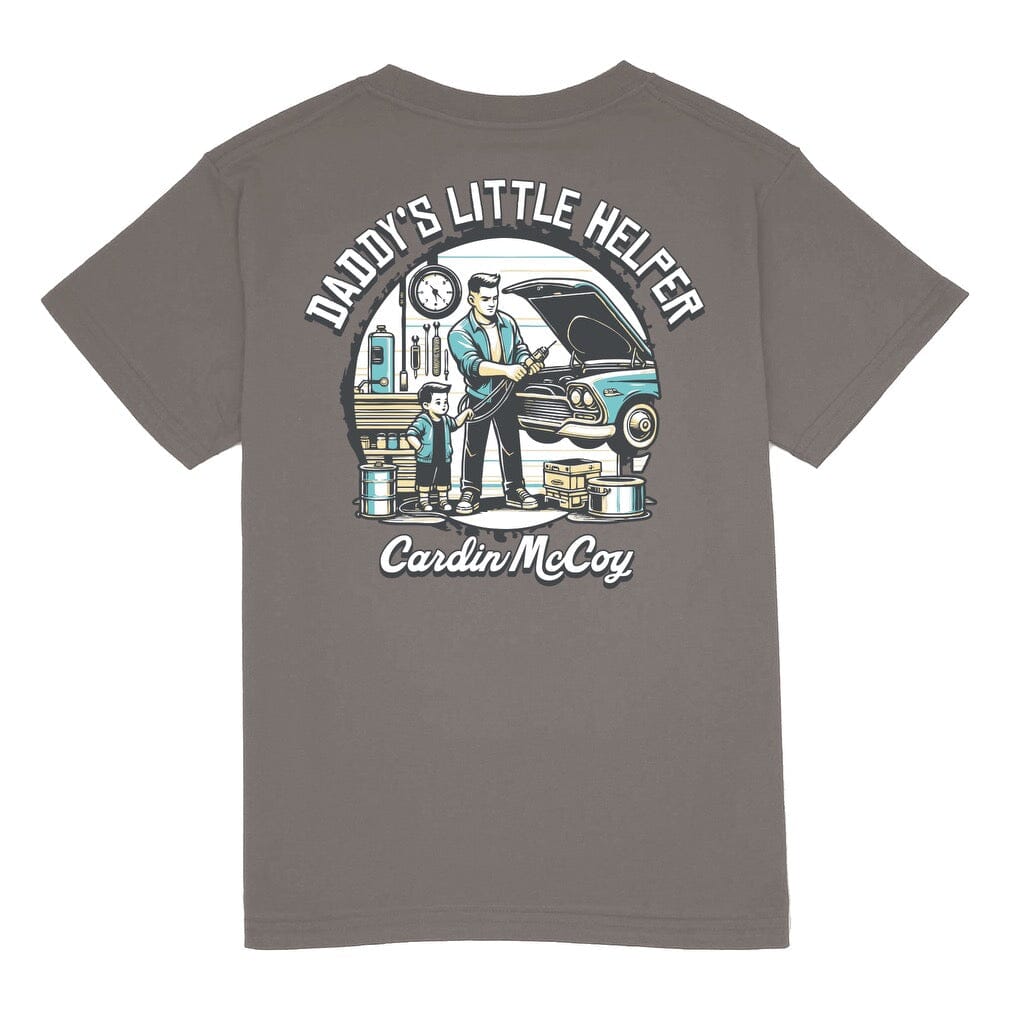 Kids' Little Helper Short Sleeve Pocket Tee Short Sleeve T-Shirt Cardin McCoy Anchor Gray XXS (2/3) Pocket