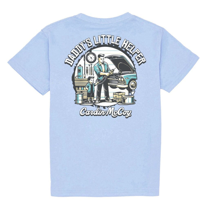 Kids' Little Helper Short Sleeve Pocket Tee Short Sleeve T-Shirt Cardin McCoy Light Blue XXS (2/3) Pocket