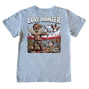 Kids' Love Hunter Short-Sleeve Tee Short Sleeve T-Shirt Cardin McCoy Heather Gray XXS (2/3) Pocket