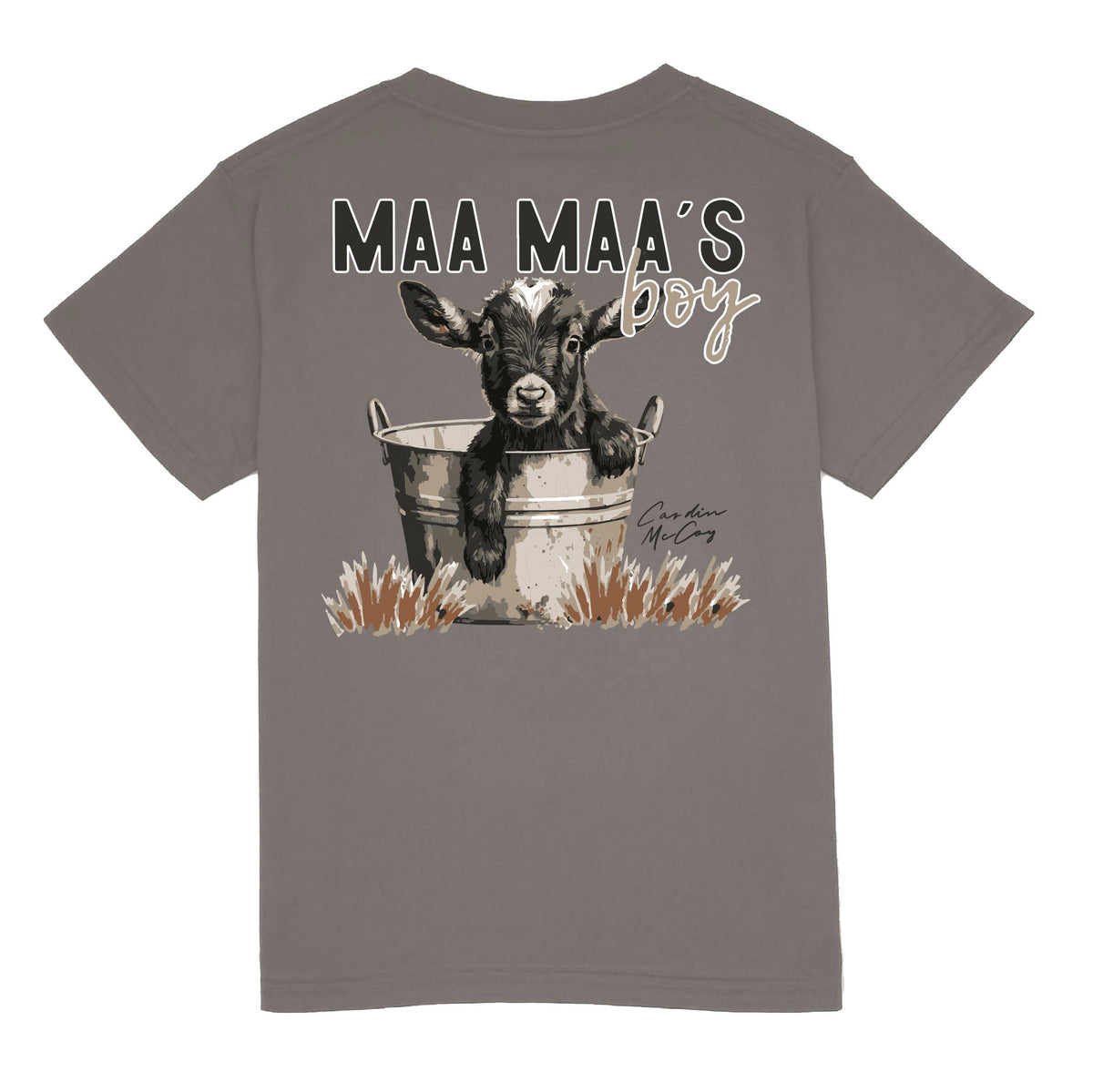 Kids' Maa Maa's Boy Short Sleeve Pocket Tee Short Sleeve T-Shirt Cardin McCoy Anchor Gray XXS (2/3) 
