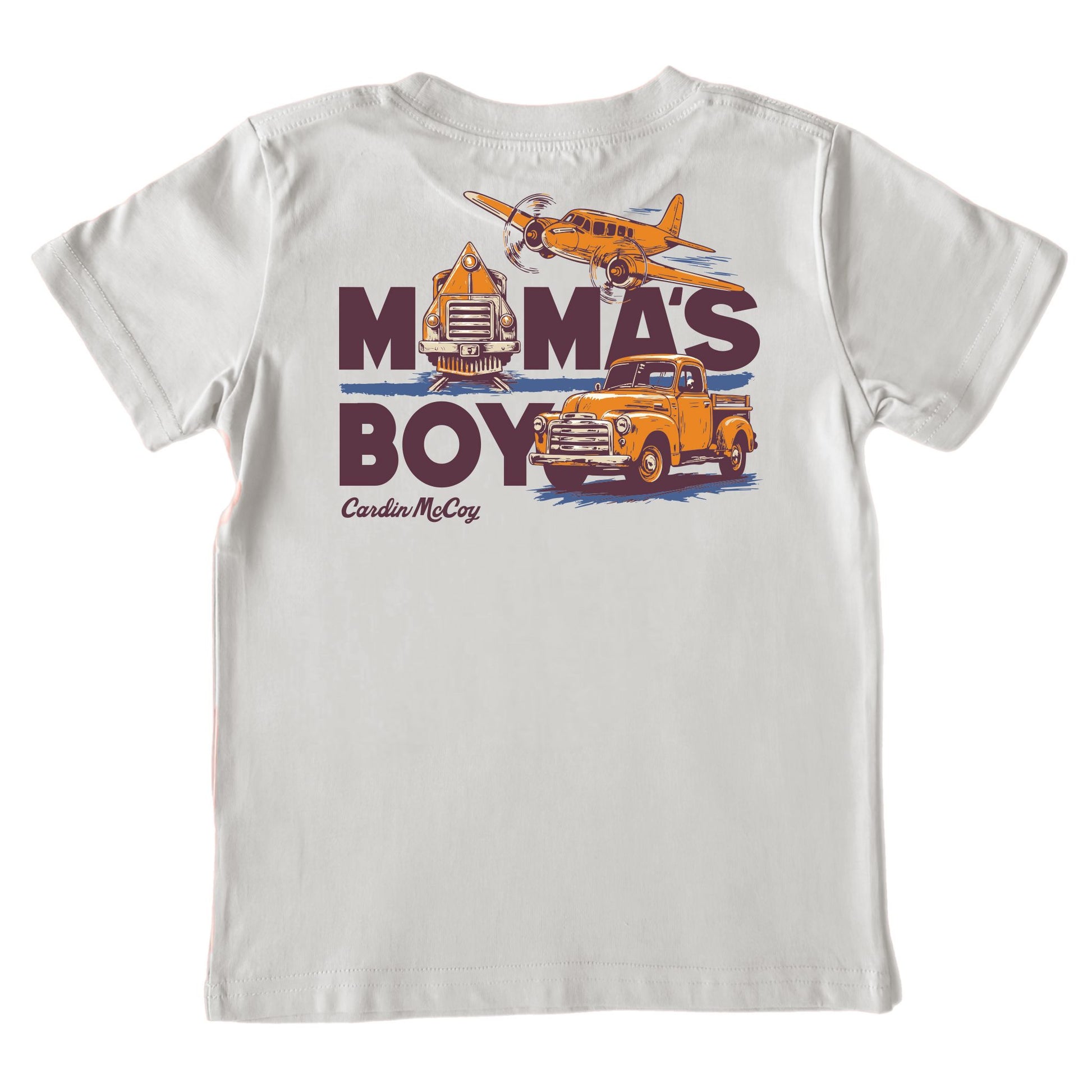 Kids' Mama's Boy Short-Sleeve Tee Short Sleeve T-Shirt Cardin McCoy Ice Gray XXS (2/3) Pocket