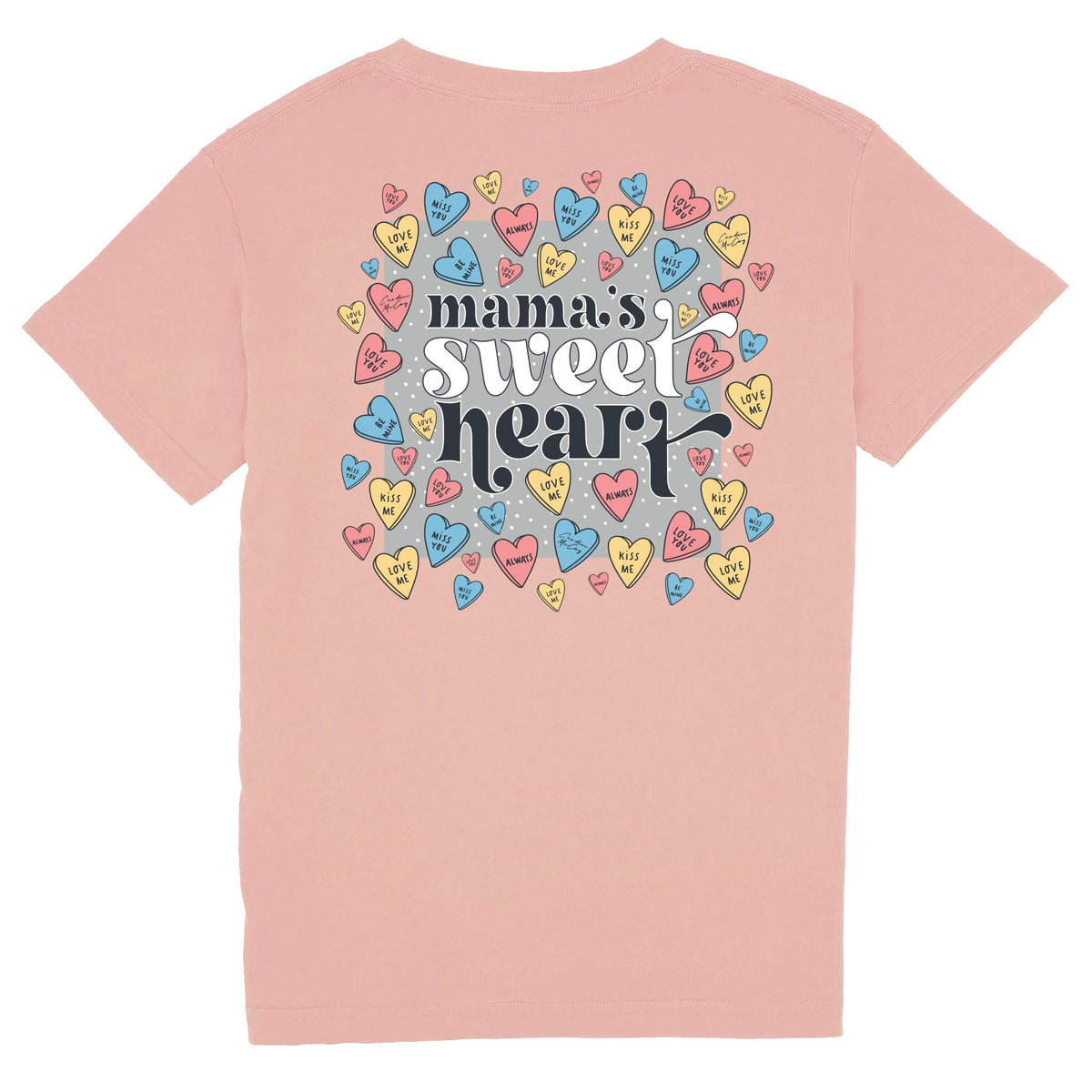 Kids' Mama's Sweetheart Short Sleeve Pocket Tee Short Sleeve T-Shirt Cardin McCoy Rose Tan XXS (2/3) 