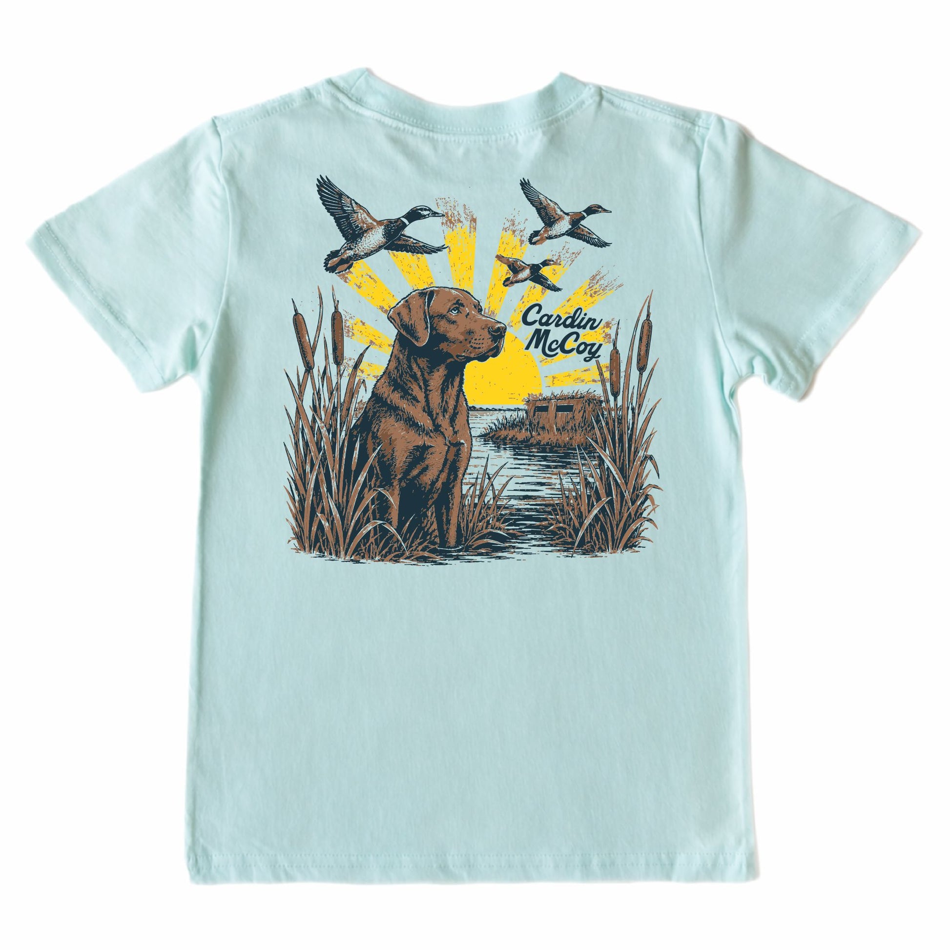 Kids' Marsh Dog Short-Sleeve Tee Short Sleeve T-Shirt Cardin McCoy Blue Mint XXS (2/3) Pocket