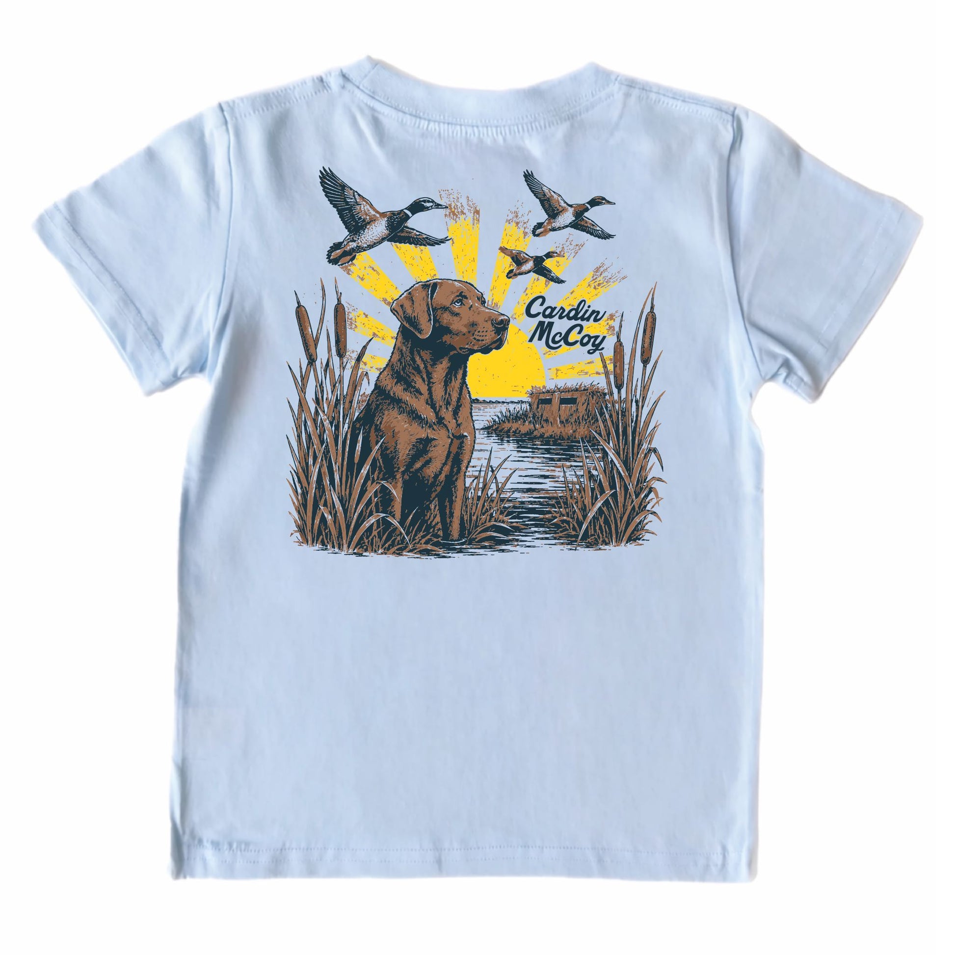 Kids' Marsh Dog Short-Sleeve Tee Short Sleeve T-Shirt Cardin McCoy Cool Blue XXS (2/3) Pocket