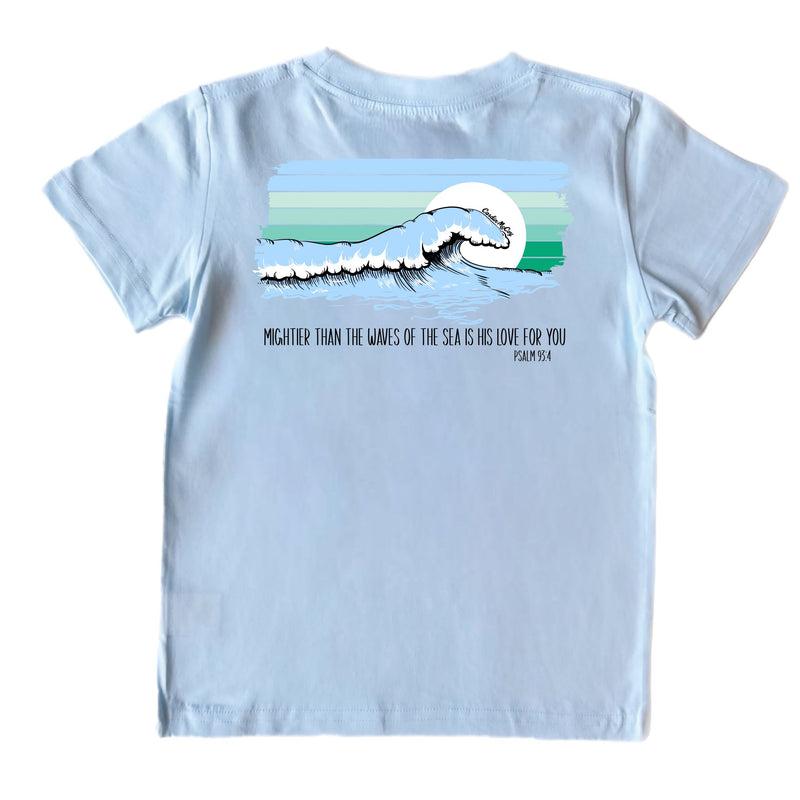 Kids' Mightier Than The Sea Short-Sleeve Tee Short Sleeve T-Shirt Cardin McCoy Cool Blue XXS (2/3) Pocket