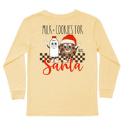 Kids' Milk & Cookies Long-Sleeve Tee Long Sleeve T-Shirt Cardin McCoy Butter XXS (2/3) Pocket