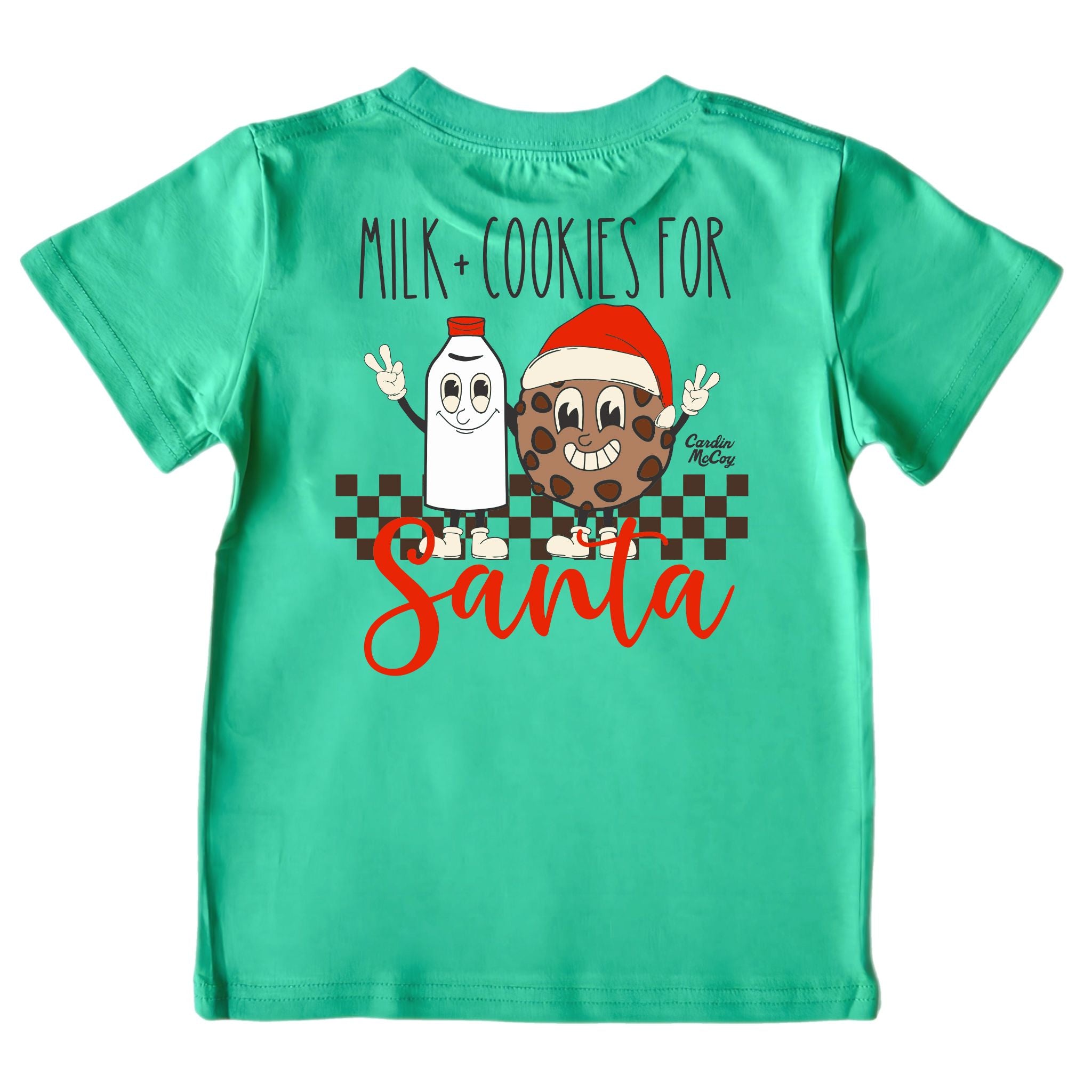 Kids' Milk & Cookies Short-Sleeve Tee Short Sleeve T-Shirt Cardin McCoy Green XXS (2/3) Pocket