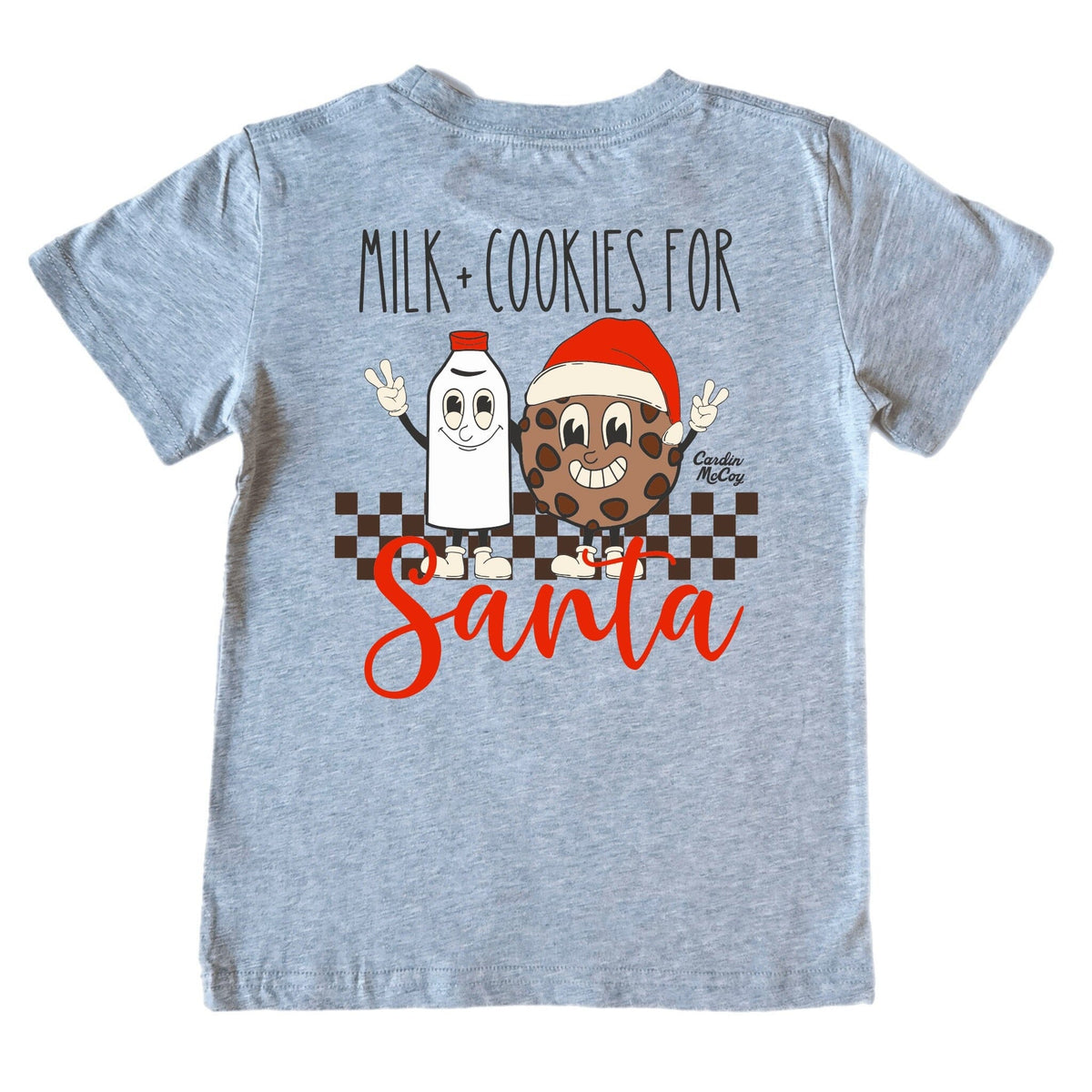 Kids' Milk & Cookies Short-Sleeve Tee Short Sleeve T-Shirt Cardin McCoy Heather Gray XXS (2/3) Pocket