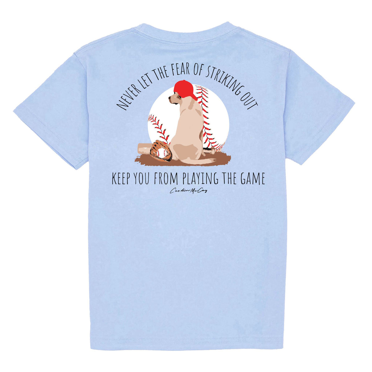 Kids' Never Let the Fear Short Sleeve Pocket Tee Short Sleeve T-Shirt Cardin McCoy Light Blue XXS (2/3) 