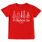 Kids' O Christmas Tree Front Short-Sleeve Tee Short Sleeve T-Shirt Cardin McCoy Red XXS (2/3) Front