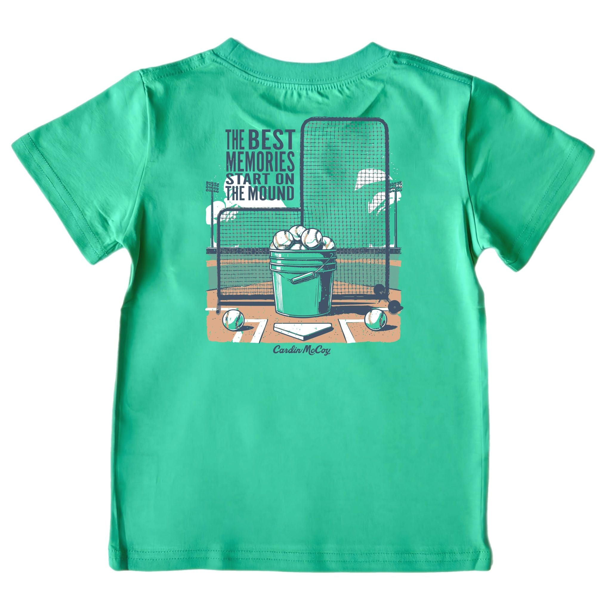Kids' On The Mound Short-Sleeve Tee Short Sleeve T-Shirt Cardin McCoy Green XXS (2/3) Pocket