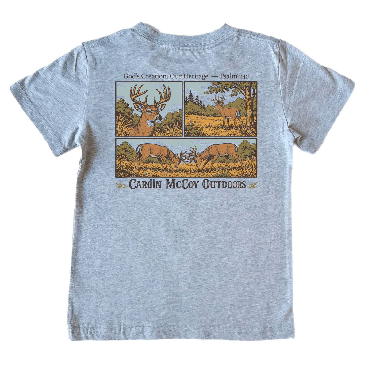 Kids' Our Heritage Short-Sleeve Tee Short Sleeve T-Shirt Cardin McCoy Heather Gray XXS (2/3) No Pocket