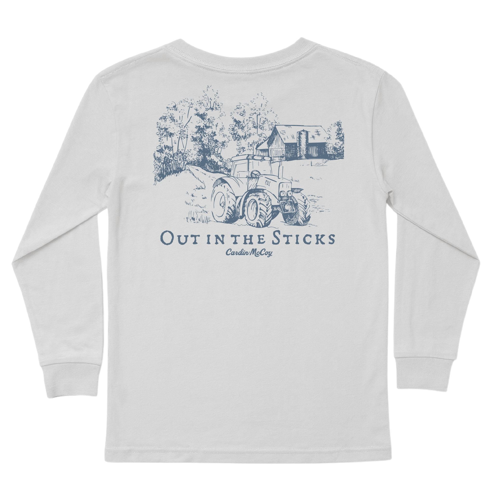 Kids' Out In The Sticks Long-Sleeve Tee Long Sleeve T-Shirt Cardin McCoy Ice Gray XXS (2/3) Pocket