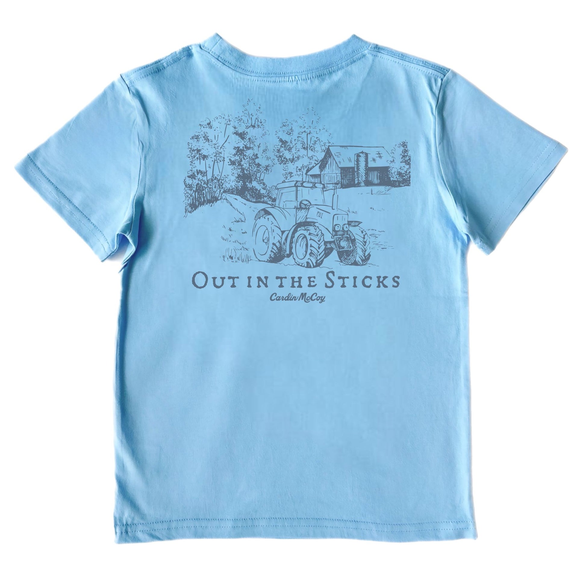 Kids' Out In The Sticks Short-Sleeve Tee Short Sleeve T-Shirt Cardin McCoy Light Blue XXS (2/3) Pocket
