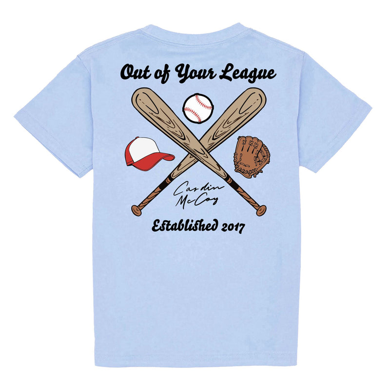 Kids' Out of Your League Boys Short Sleeve Pocket Tee Short Sleeve T-Shirt Cardin McCoy Light Blue XXS (2/3) 
