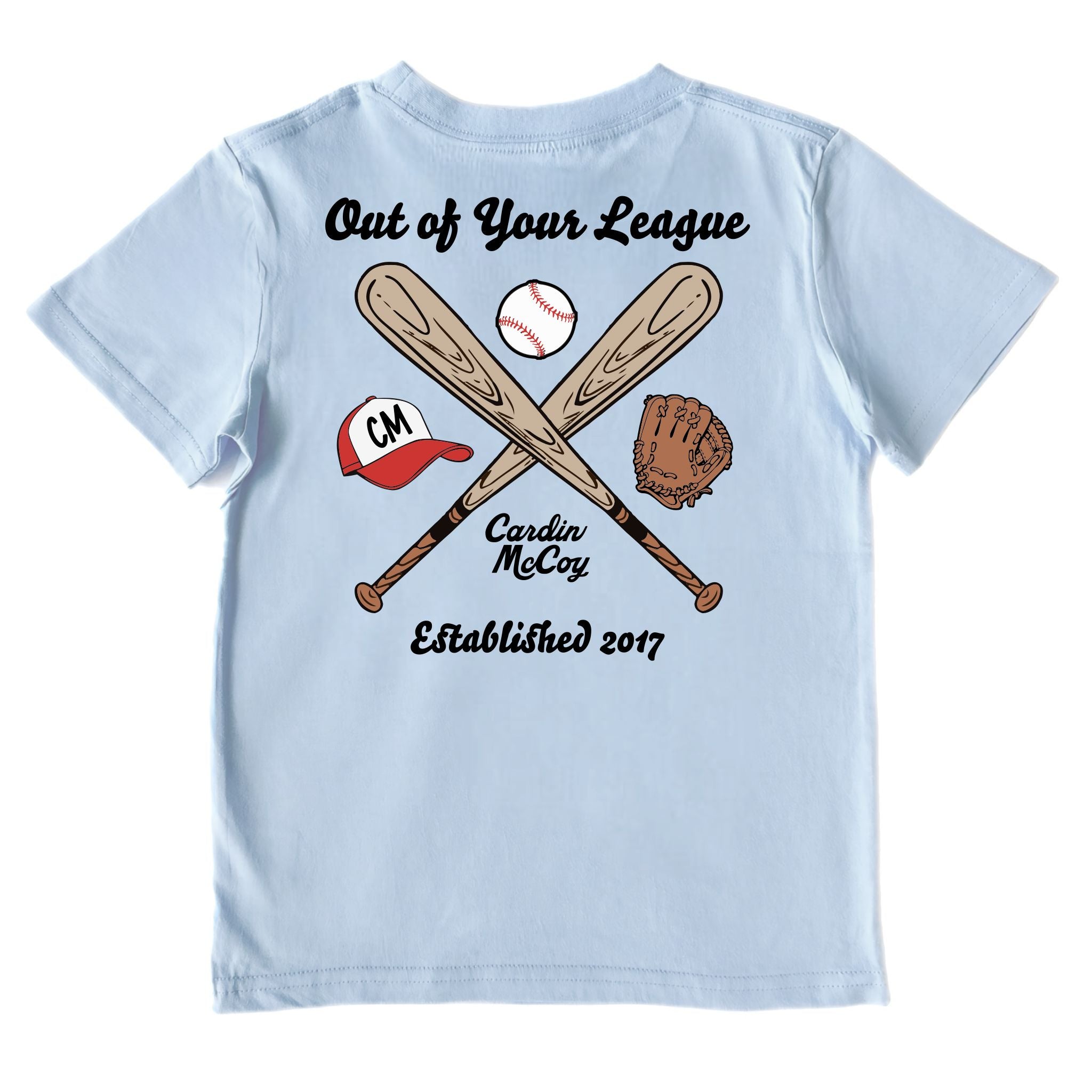 Kids' Out of Your League Performance Short-Sleeve Tee Short Sleeve T-Shirt Cardin McCoy Blue Sky XXS (2/3) Performance