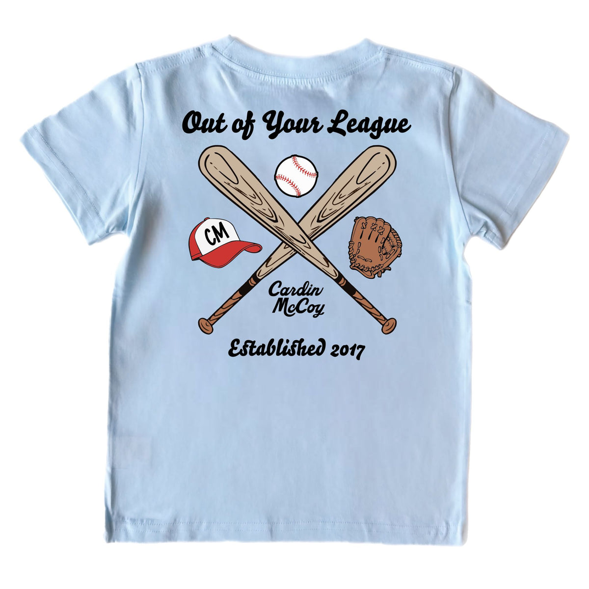 Kids' Out Of Your League Short-Sleeve Tee Short Sleeve T-Shirt Cardin McCoy Cool Blue XXS (2/3) Pocket