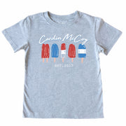 Kids' Popsicles Front Short-Sleeve Tee Short Sleeve T-Shirt Cardin McCoy Heather Gray XXS (2/3) Front