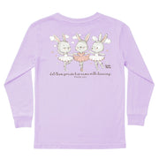 Kids' Praise With Dancing Bunnies Long-Sleeve Tee Long Sleeve T-Shirt Cardin McCoy Lavender XXS (2/3) Pocket