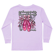 Kids' Praise With Dancing Long-Sleeve Tee Long Sleeve T-Shirt Cardin McCoy Lavender XXS (2/3) Pocket