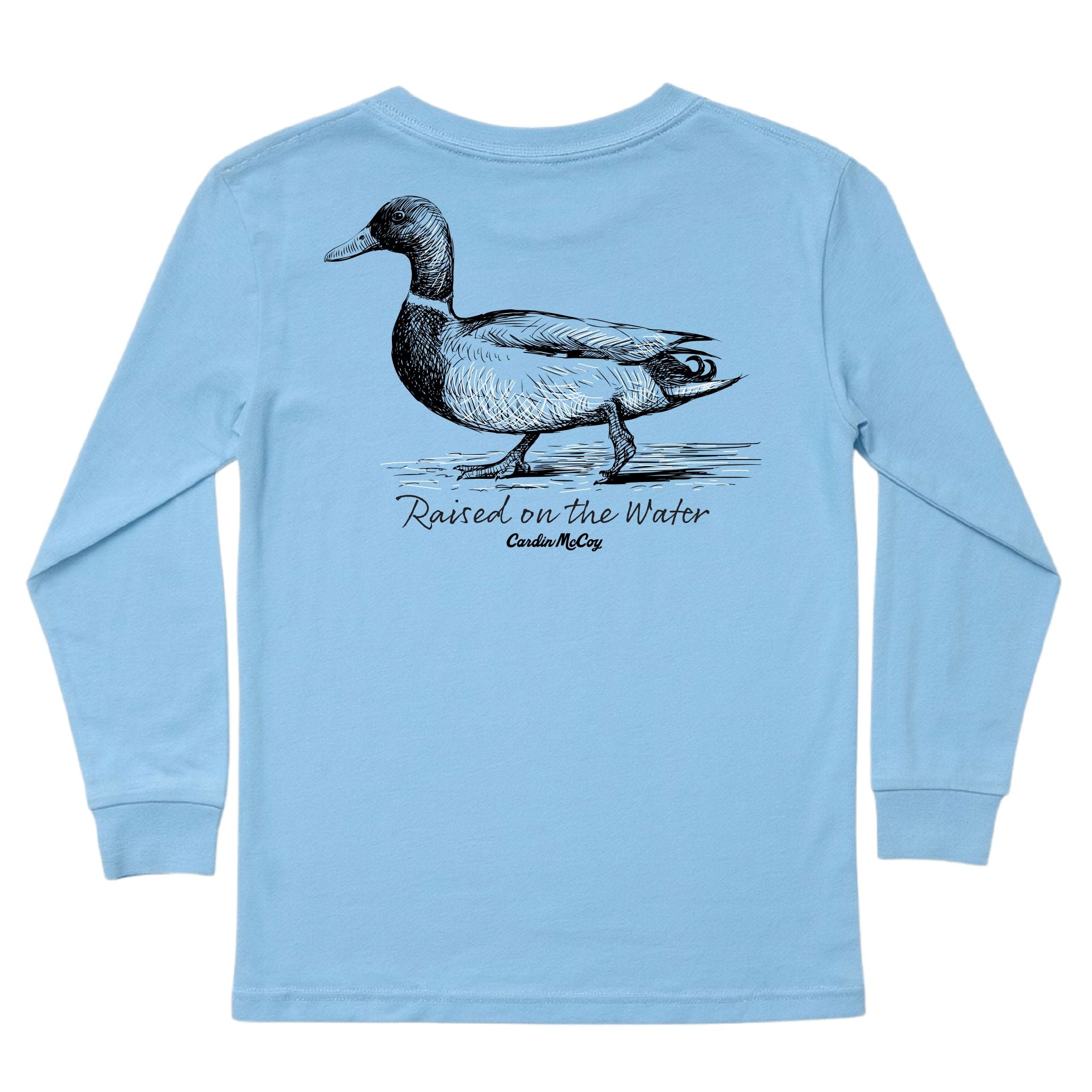 Kids' Raised On The Water Long-Sleeve Tee Long Sleeve T-Shirt Cardin McCoy Light Blue XXS (2/3) Pocket