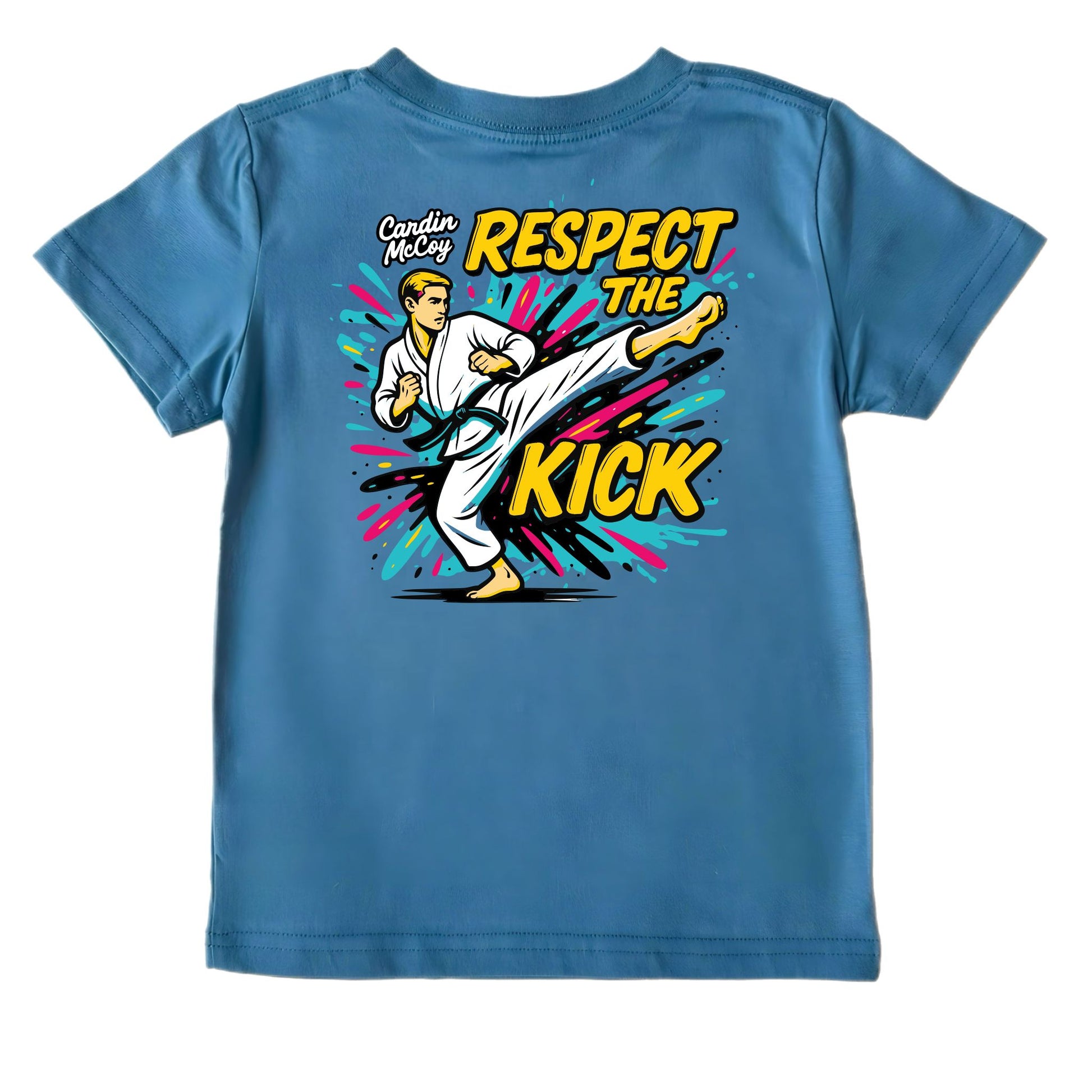 Kids' Respect the Kick Short-Sleeve Tee Short Sleeve T-Shirt Cardin McCoy Blue XXS (2/3) Pocket