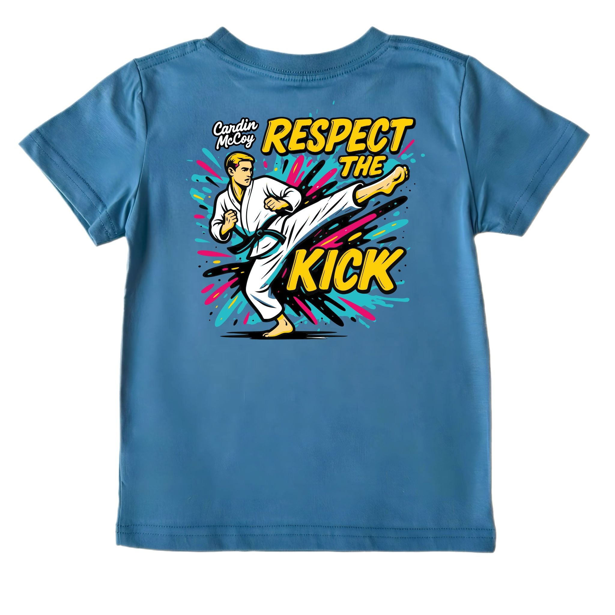Kids' Respect the Kick Short-Sleeve Tee Short Sleeve T-Shirt Cardin McCoy Blue XXS (2/3) Pocket