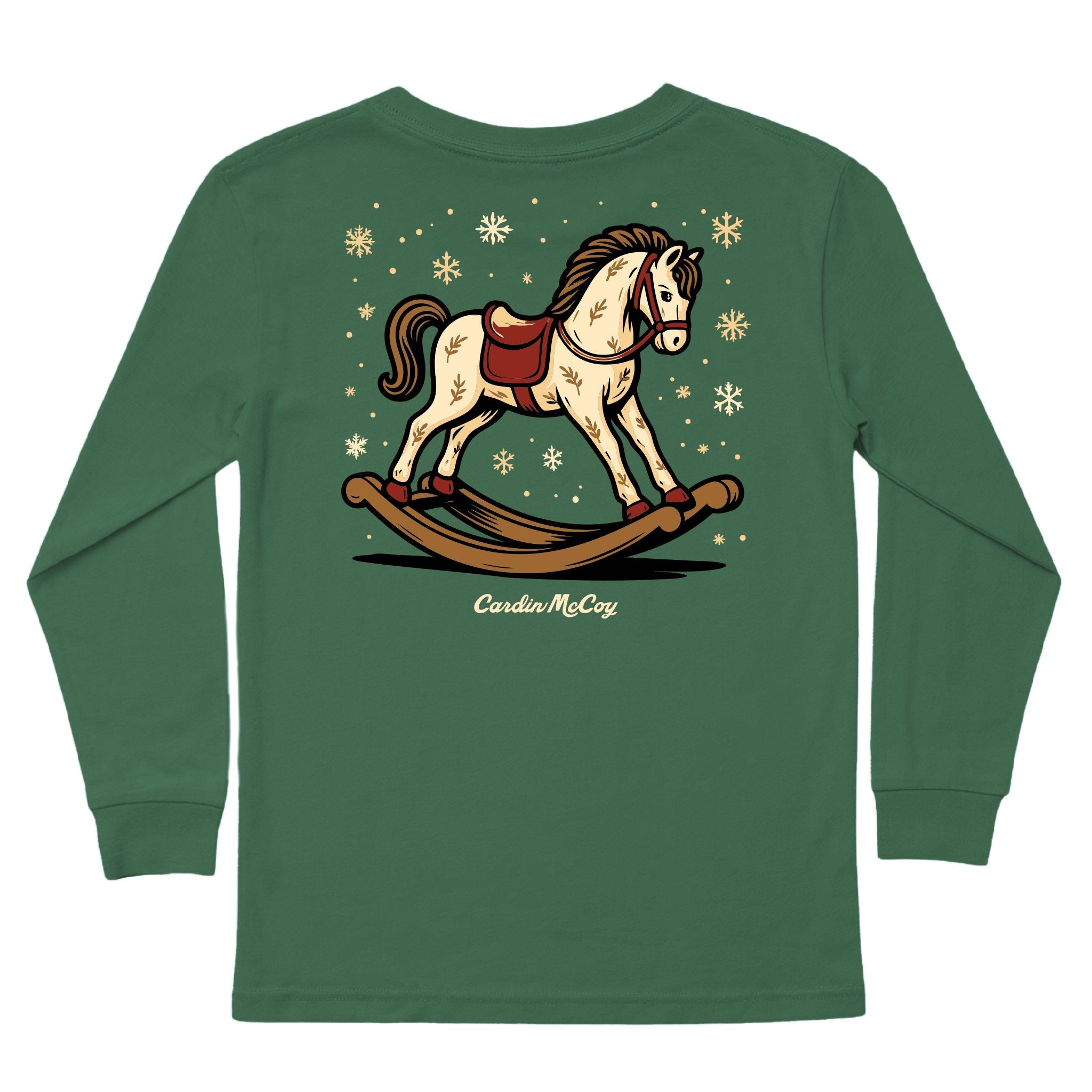 Kids' Rocking Horse Long-Sleeve Tee Long Sleeve T-Shirt Cardin McCoy Dark Olive XXS (2/3) Pocket