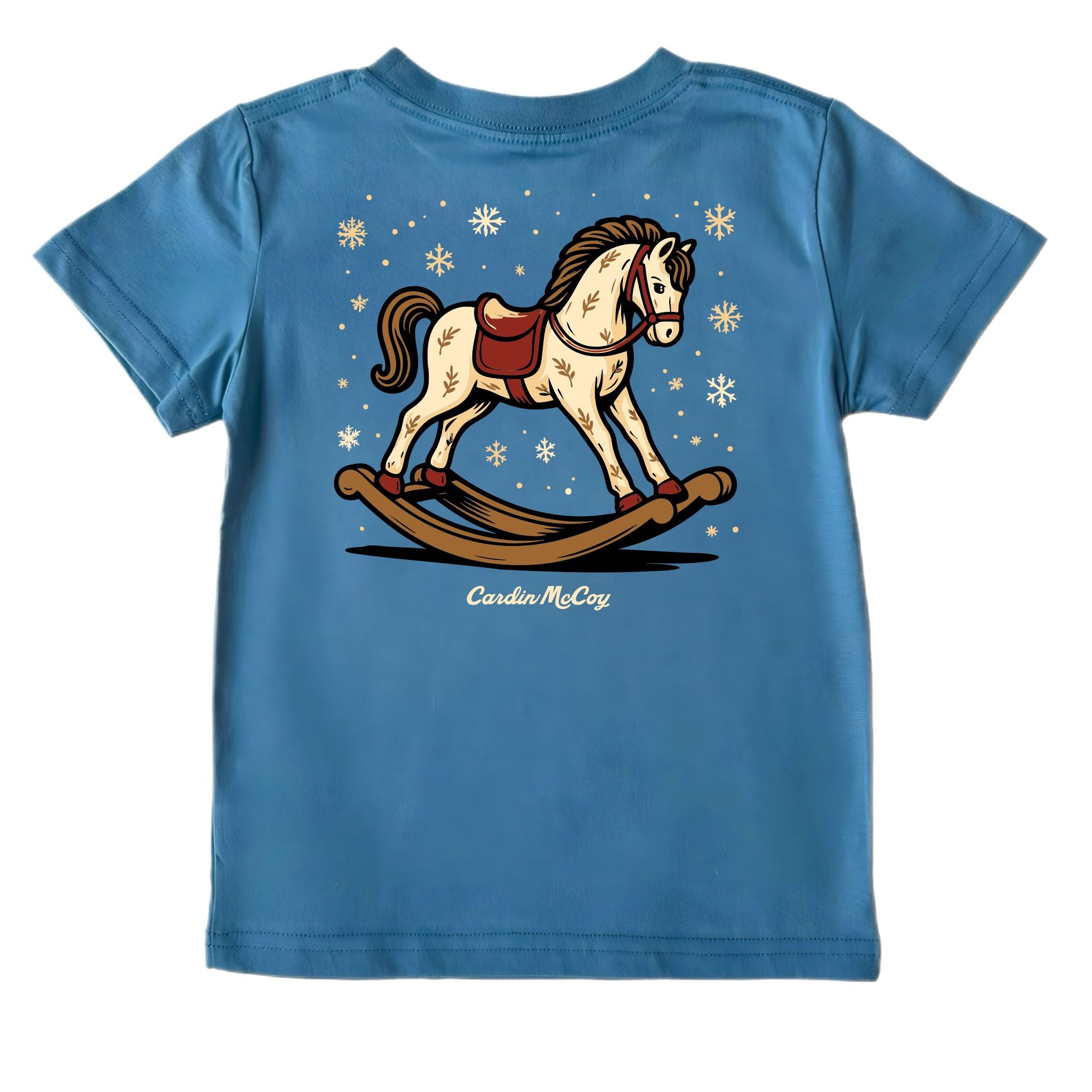 Kids' Rocking Horse Short-Sleeve Tee Short Sleeve T-Shirt Cardin McCoy Blue XXS (2/3) Pocket