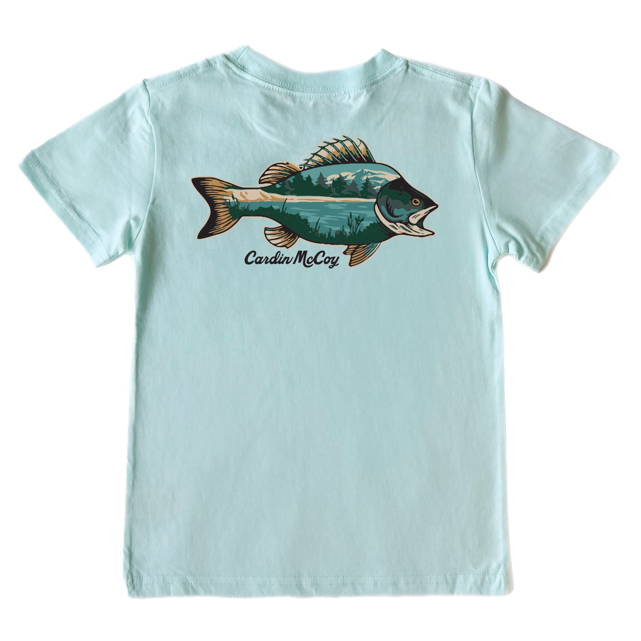 Kids' Sandbar Fish Short-Sleeve Tee Short Sleeve T-Shirt Cardin McCoy Blue Mint XXS (2/3) Pocket