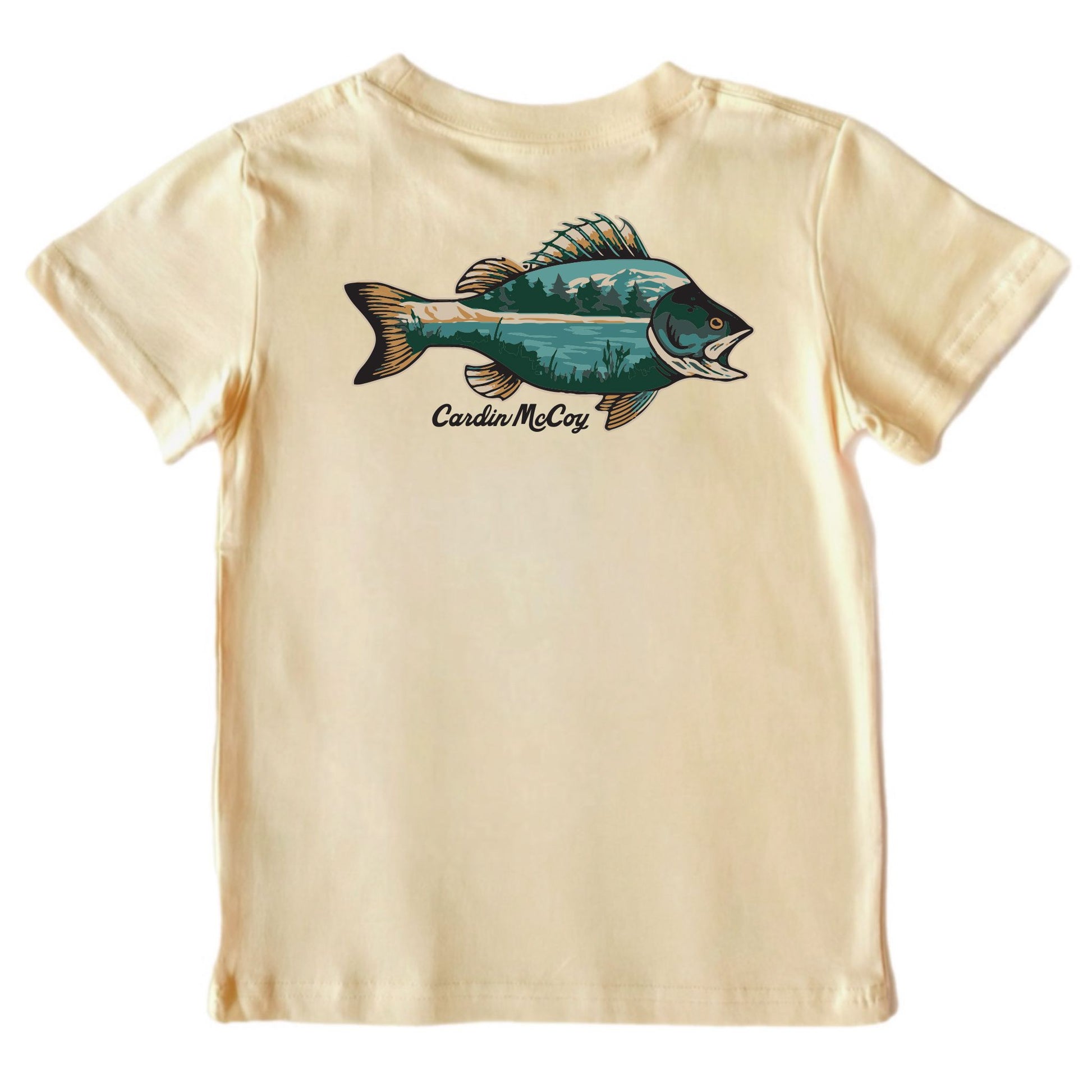 Kids' Sandbar Fish Short-Sleeve Tee Short Sleeve T-Shirt Cardin McCoy Sand L (12/14) Pocket
