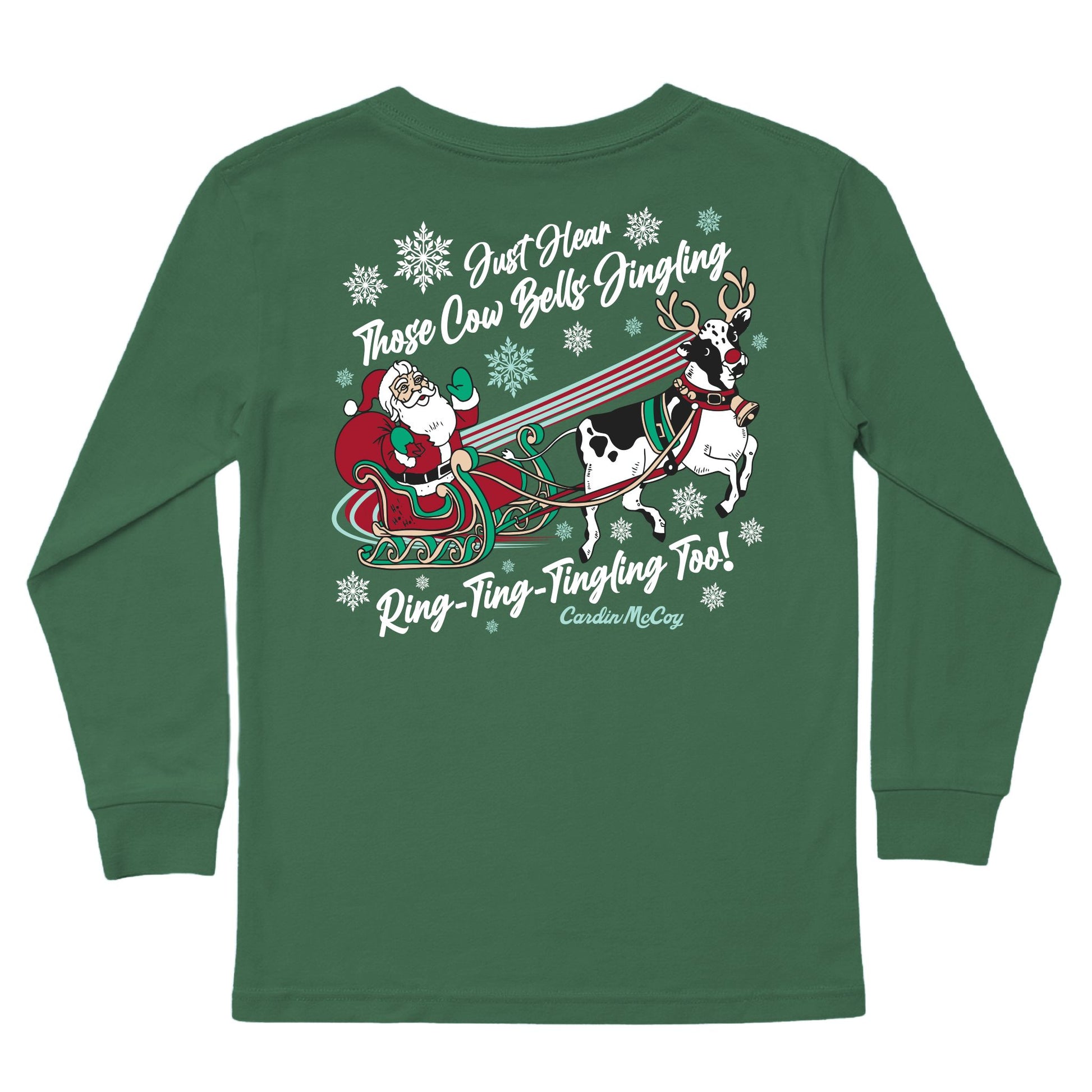 Kids' Santa Cow Long-Sleeve Tee Long Sleeve T-Shirt Cardin McCoy Dark Olive XXS (2/3) Pocket