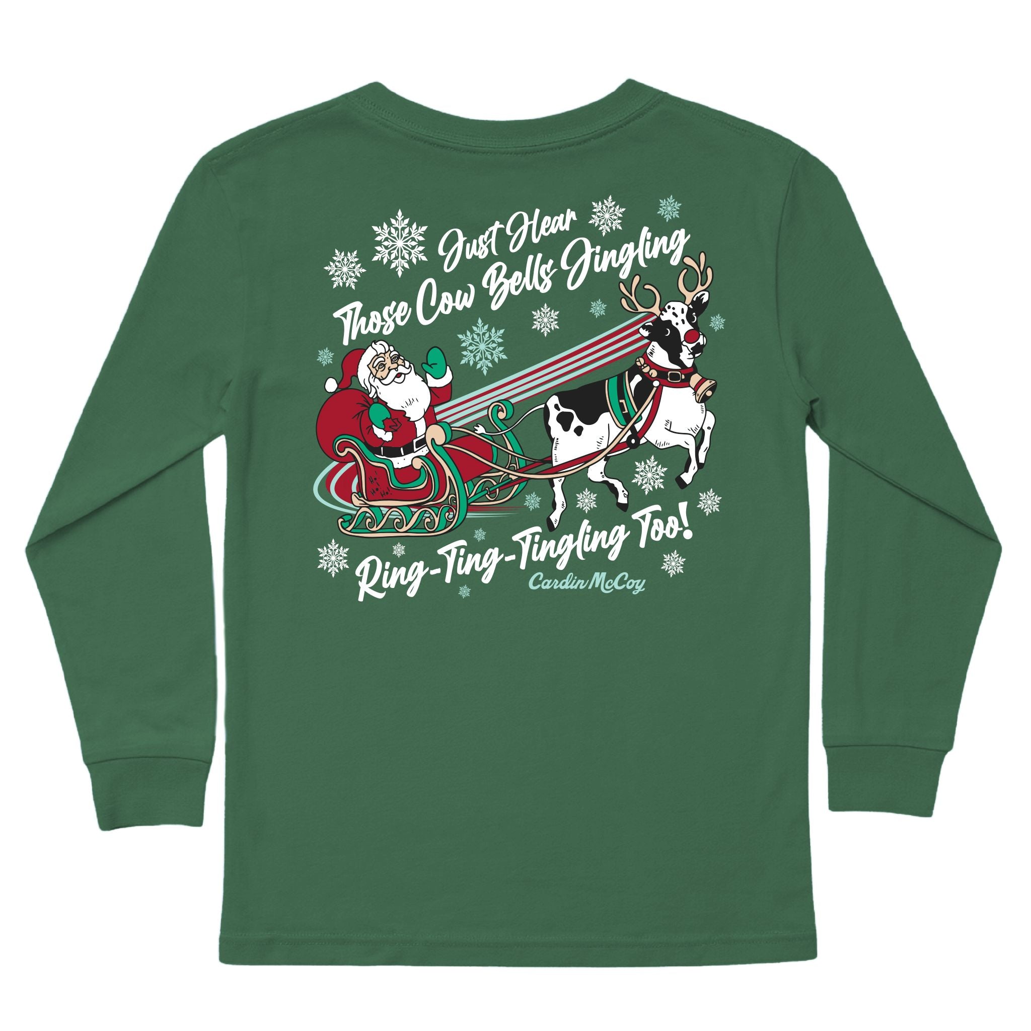 Kids' Santa Cow Long-Sleeve Tee Long Sleeve T-Shirt Cardin McCoy Dark Olive XXS (2/3) Pocket
