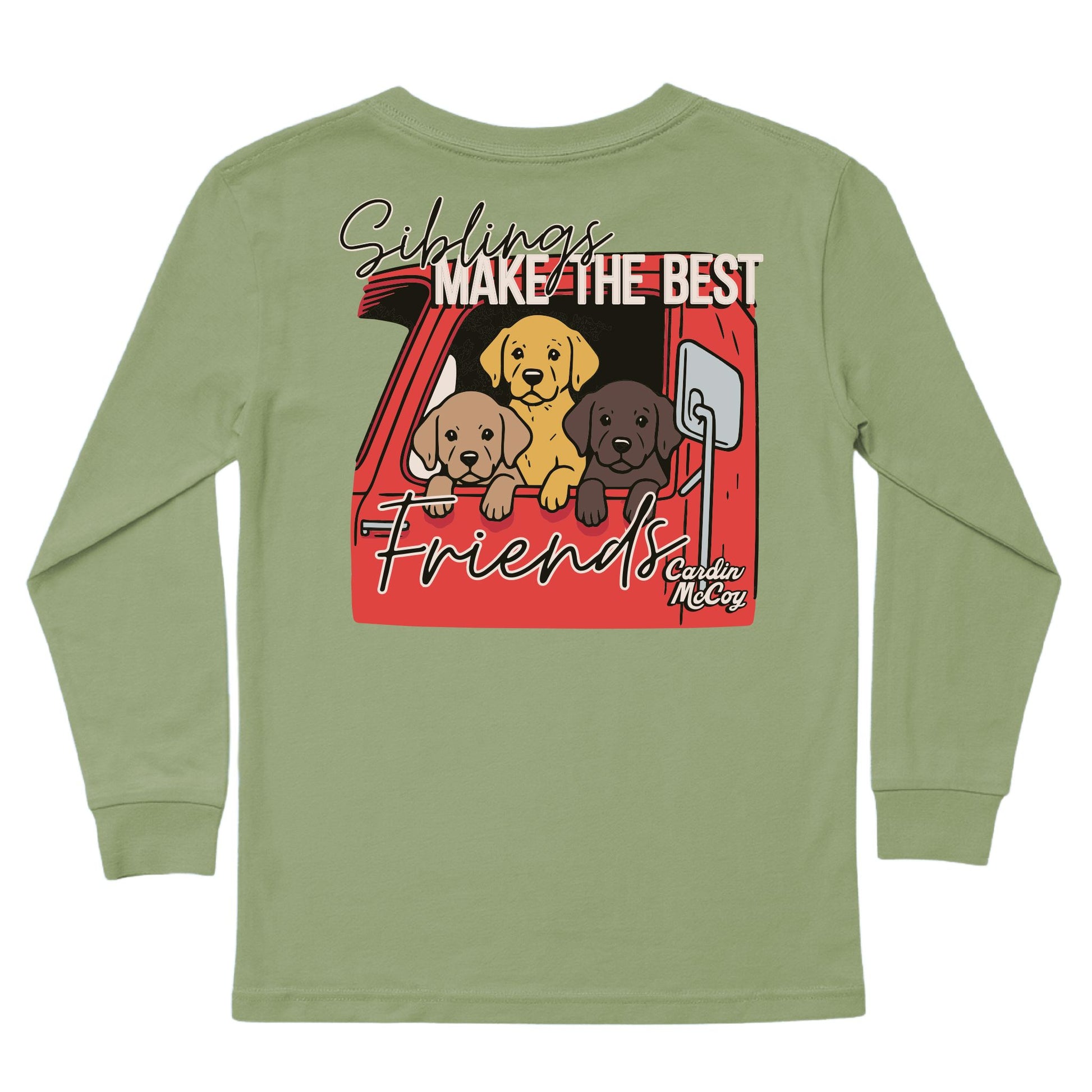 Kids' Siblings Long-Sleeve Tee Long Sleeve T-Shirt Cardin McCoy Light Olive XXS (2/3) Pocket