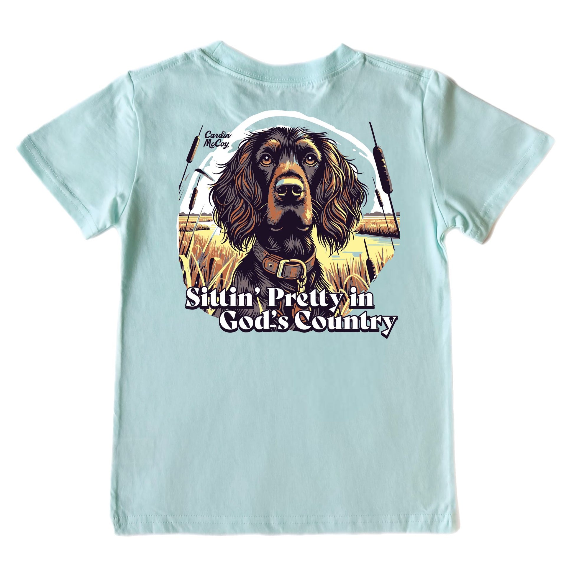 Kids' Sitting Pretty Short-Sleeve Tee Short Sleeve T-Shirt Cardin McCoy Blue Mint XXS (2/3) Pocket