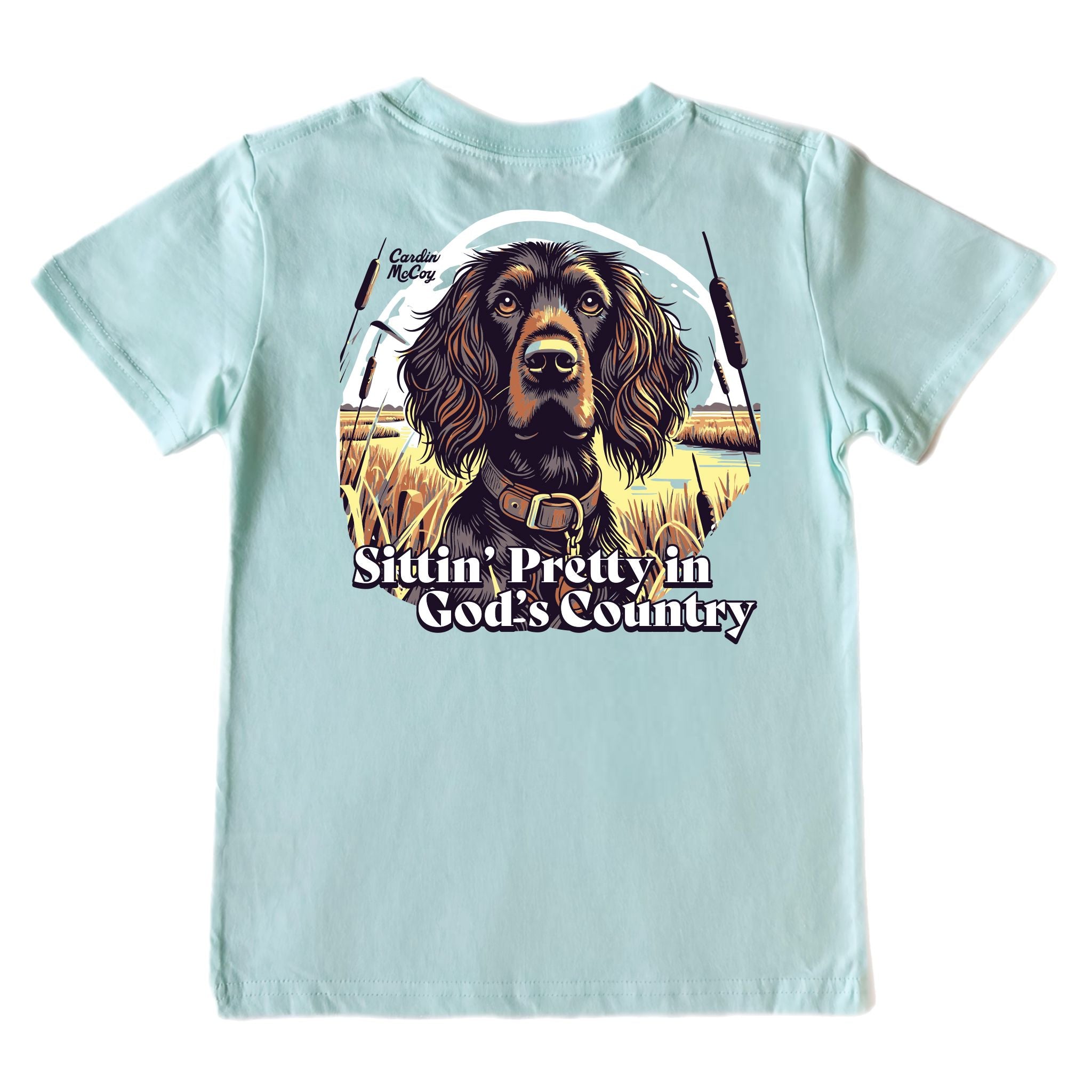 Kids' Sitting Pretty Short-Sleeve Tee Short Sleeve T-Shirt Cardin McCoy Blue Mint XXS (2/3) Pocket