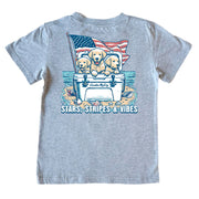 Kids' Stars, Stripes and Vibes Short-Sleeve Tee Short Sleeve T-Shirt Cardin McCoy 