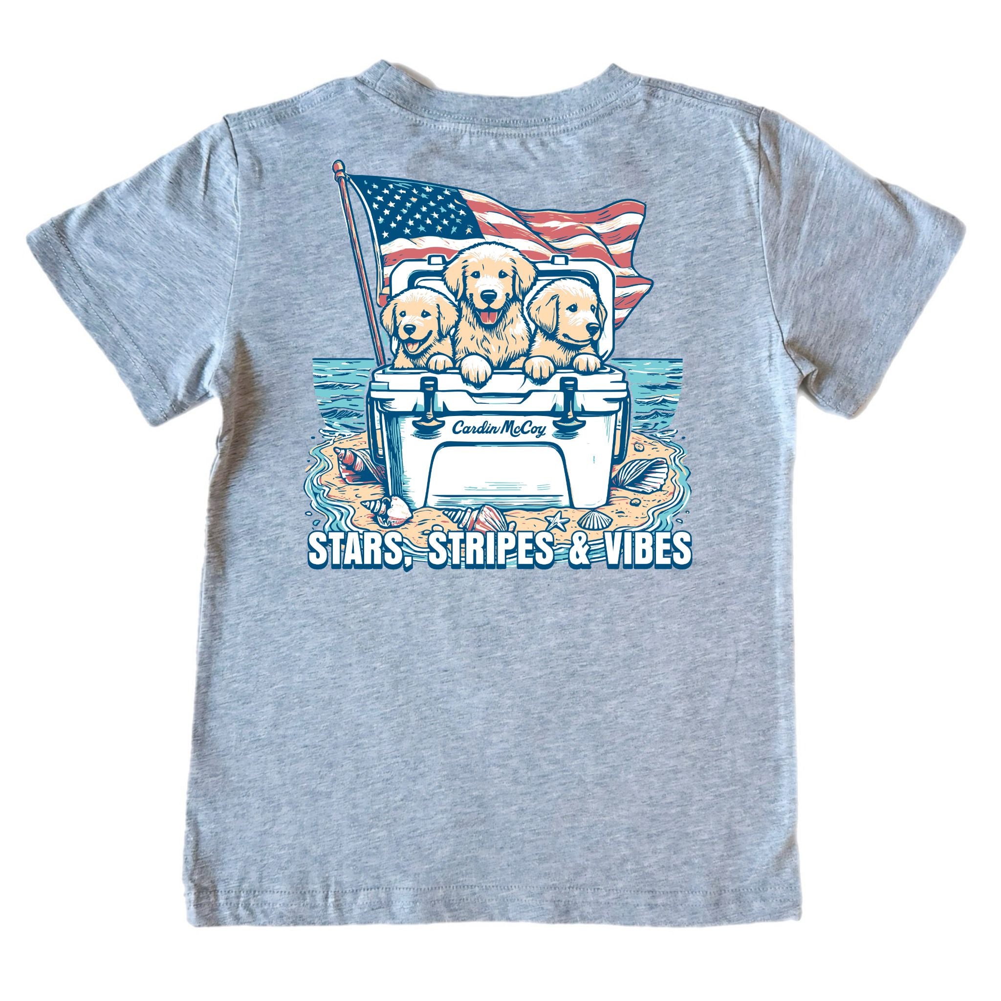 Kids' Stars, Stripes and Vibes Short-Sleeve Tee Short Sleeve T-Shirt Cardin McCoy 