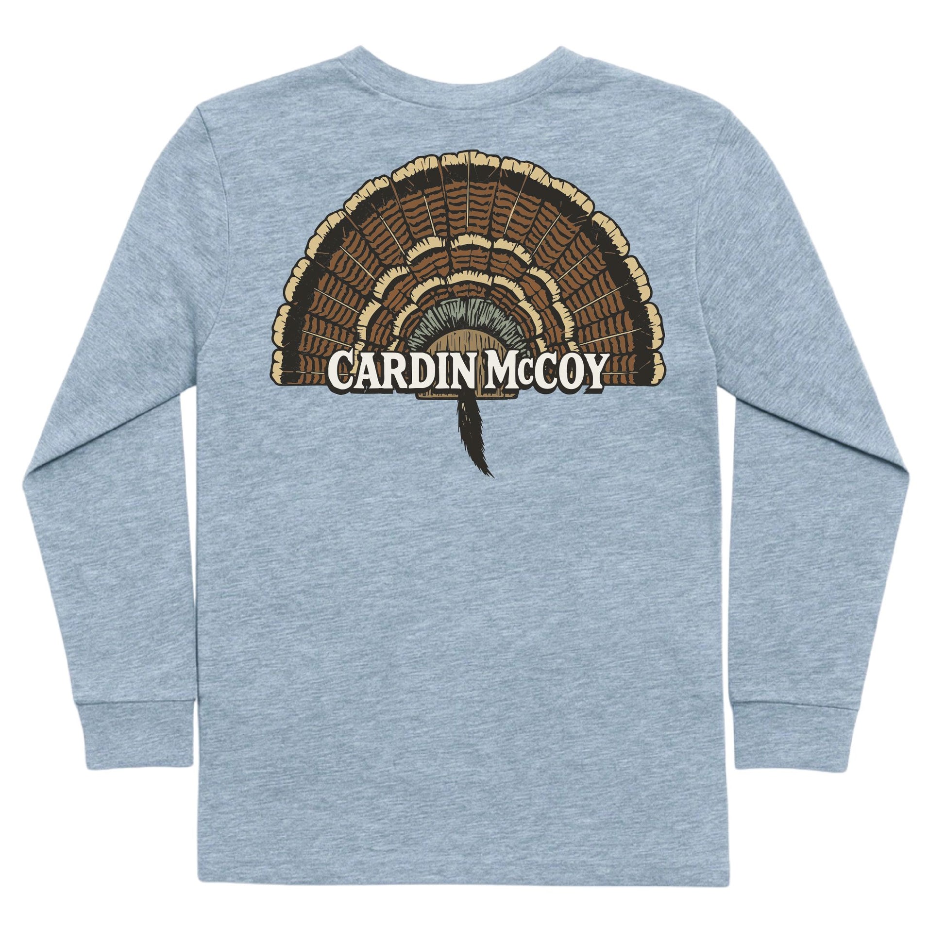 Kids' Tail Feathers Long-Sleeve Tee Long Sleeve T-Shirt Cardin McCoy Heather Gray XXS (2/3) Pocket