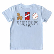Kids' Take Me Out to the Ball Game Short-Sleeve Tee Short Sleeve T-Shirt Cardin McCoy Cool Blue XXS (2/3) Pocket