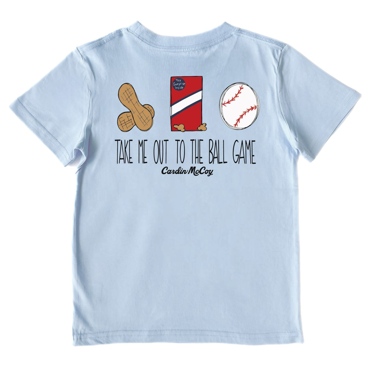 Kids' Take Me Out To The Ballgame Performance Short-Sleeve Tee Short Sleeve T-Shirt Cardin McCoy Blue Sky XXS (2/3) 