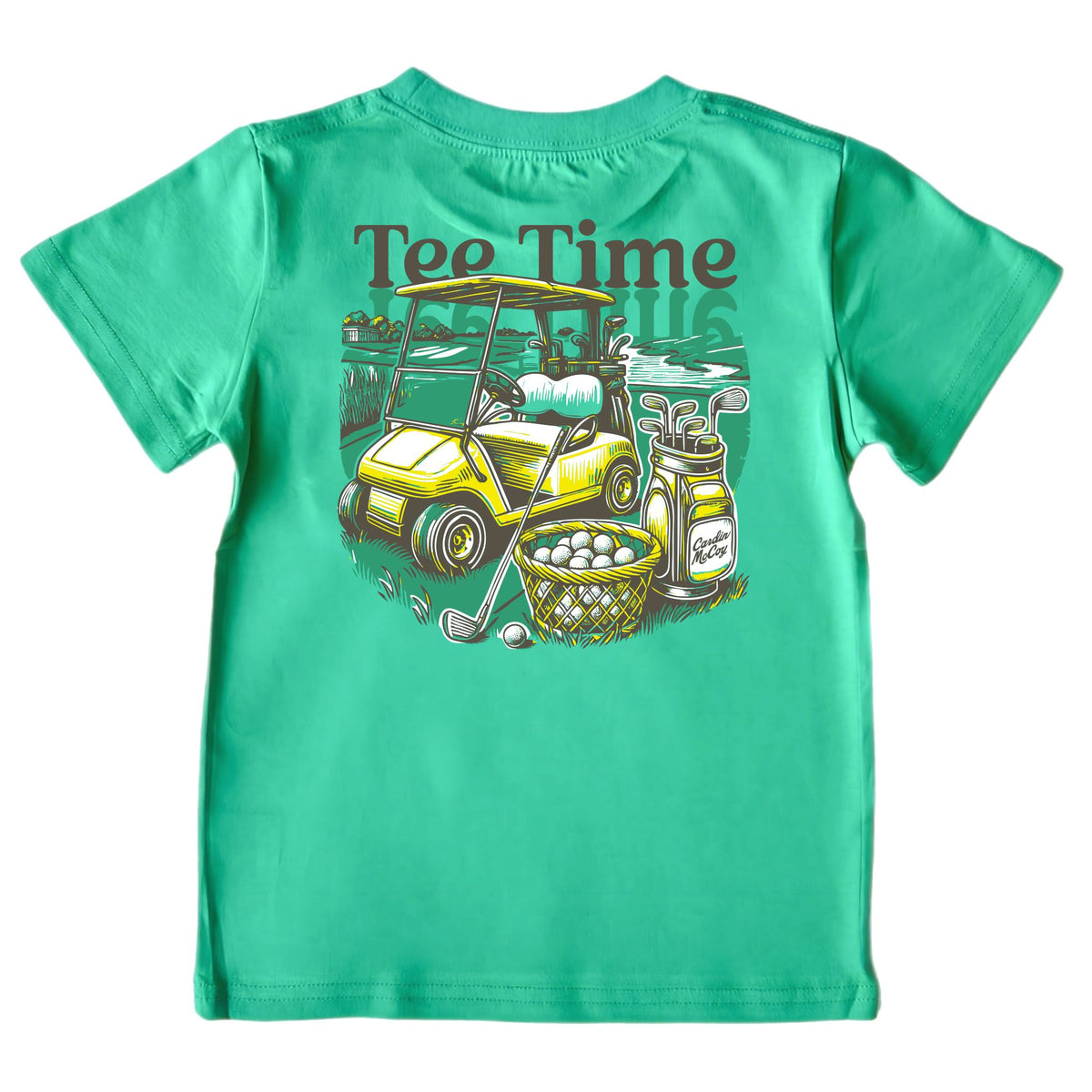 Kids' Tee Time Short-Sleeve Tee Short Sleeve T-Shirt Cardin McCoy Green XXS (2/3) Pocket