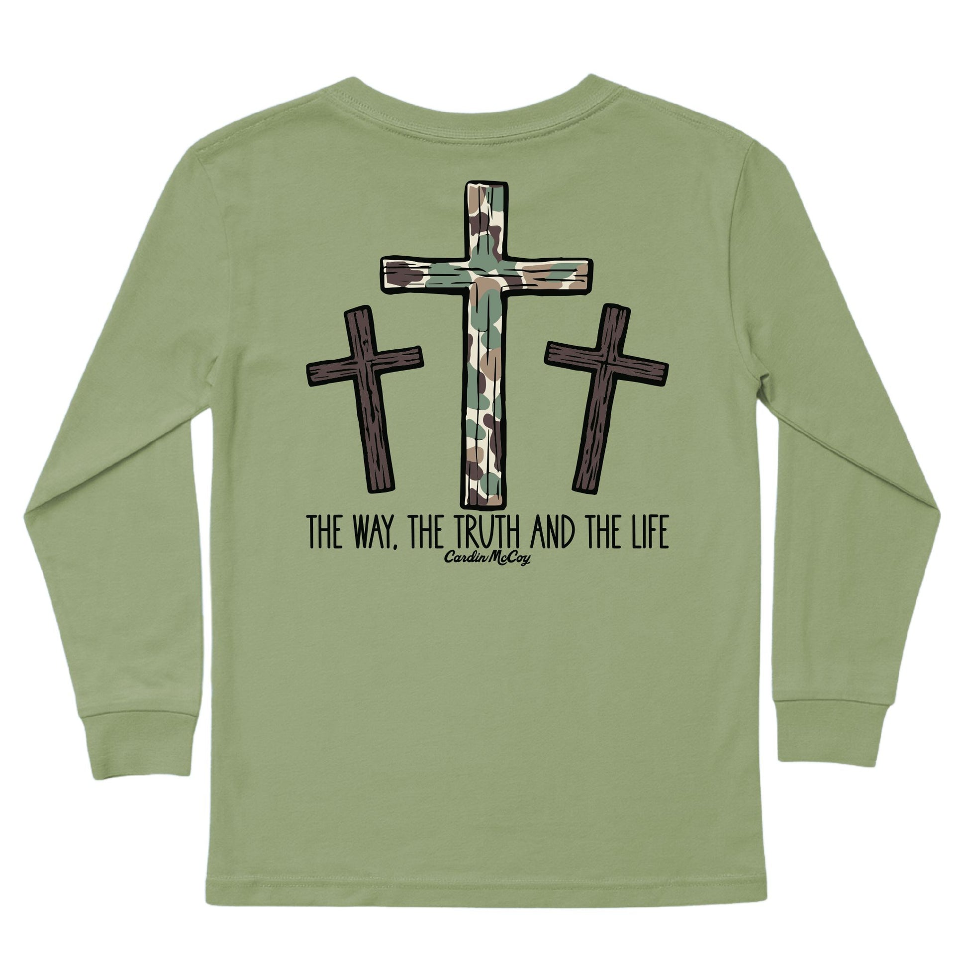 Kids' The Truth Long-Sleeve Tee Long Sleeve T-Shirt Cardin McCoy Light Olive XXS (2/3) Pocket