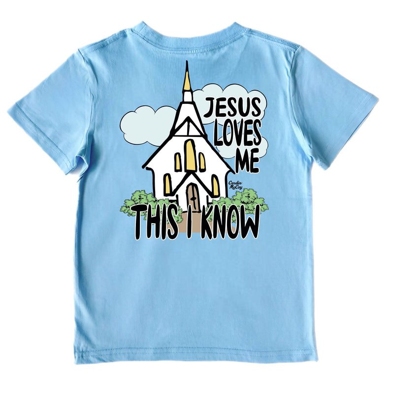 Kids' This I know Short-Sleeve Tee Short Sleeve T-Shirt Cardin McCoy Light Blue XXS (2/3) Pocket