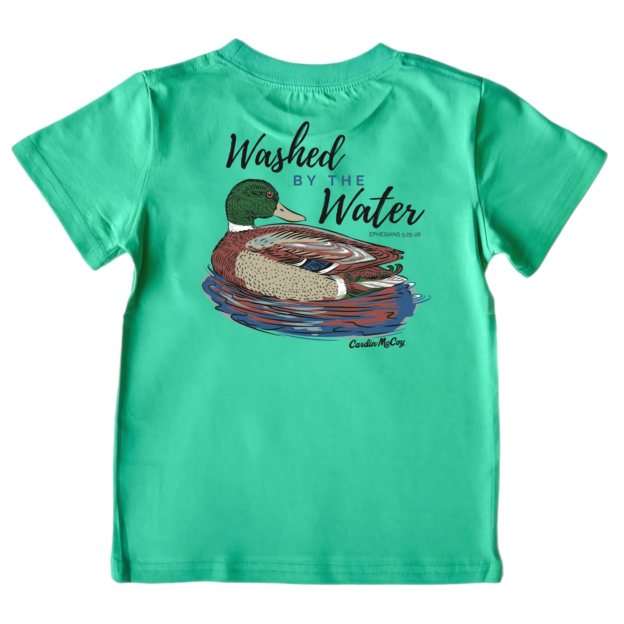 Kids' Washed By The Water Short-Sleeve Tee Short Sleeve T-Shirt Cardin McCoy Green XXS (2/3) Pocket