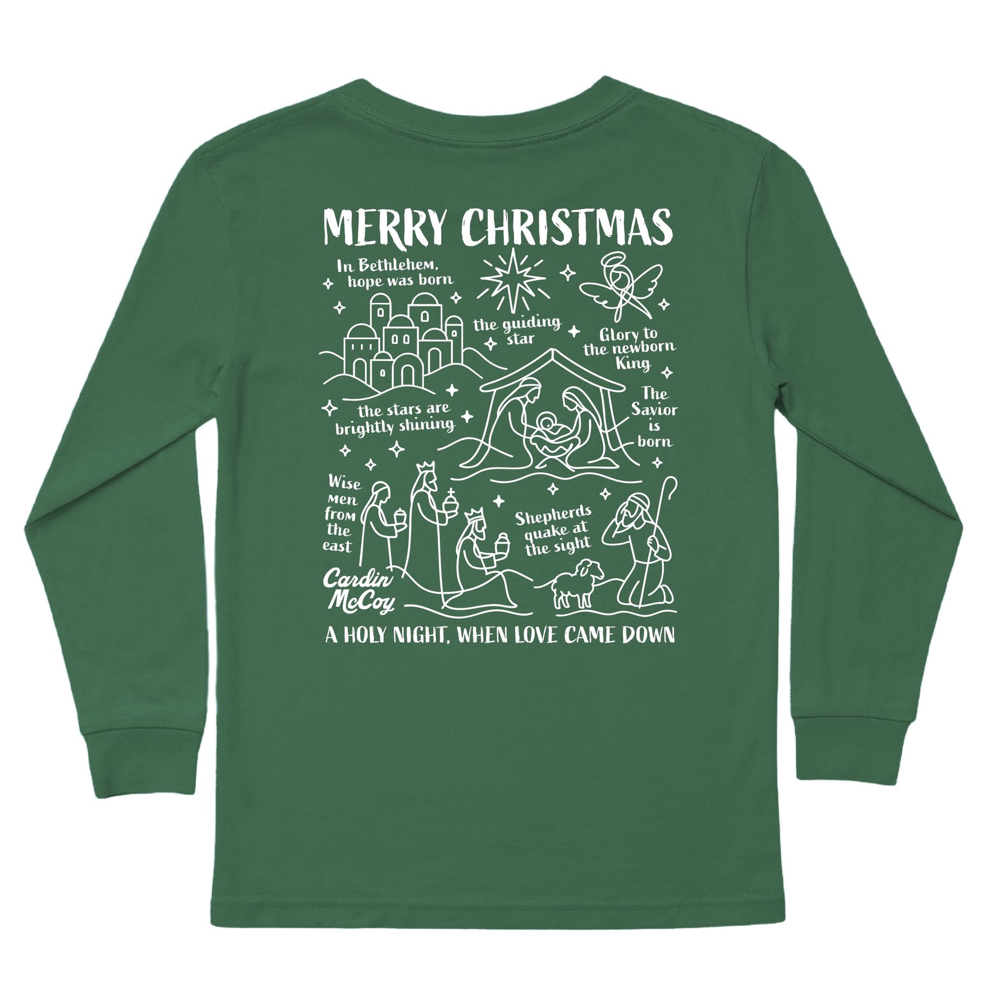 Kids' When Love Came Down Long-Sleeve Tee Long Sleeve T-Shirt Cardin McCoy Dark Olive XXS (2/3) Pocket